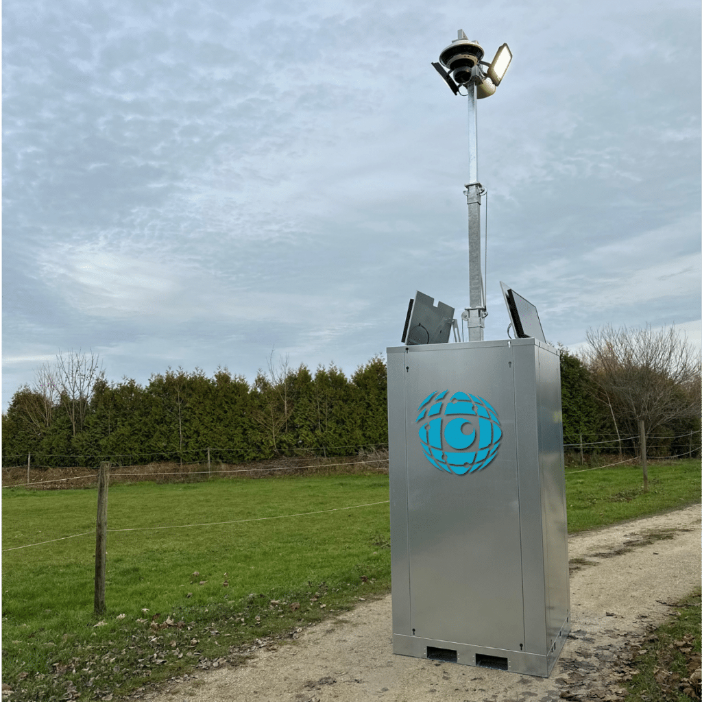Videoturm, Kamerturm, Videoüberwachungsturm CS Direkt auf dem Feld 01